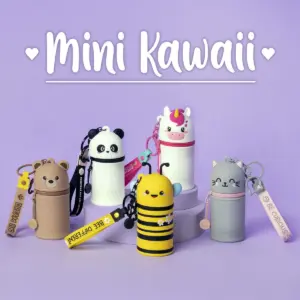 Mini Kawaii Münztasche mit Schlüsselanhänger (verschiedene Designs)