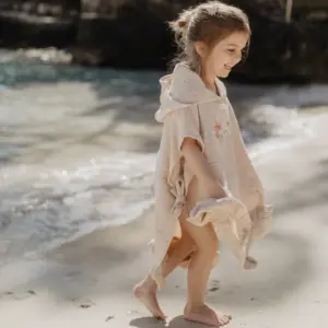 Muslin Poncho "Sunshine and Wildflowers"