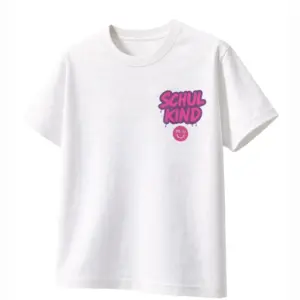 T-Shirt Schulkind, Graffiti Pink