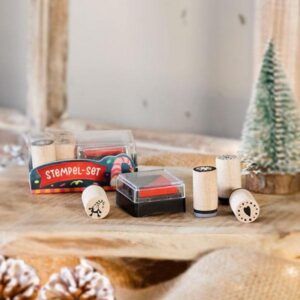 Mini Holzstempel Set "Wichtel Wonderland" – Bild 4