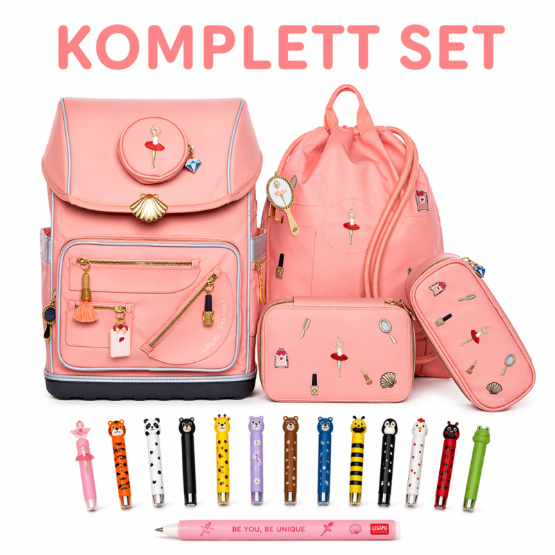 Komplett Set Jewellery Box Pink mit Ergomaxx, City Bag & 2 Mäppchen