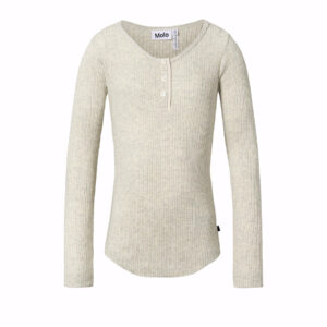T-Shirt Long Sleeves Ruby (Oatmeal Melange)