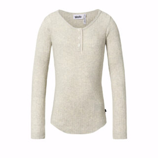 T-Shirt Long Sleeves Ruby (Oatmeal Melange)