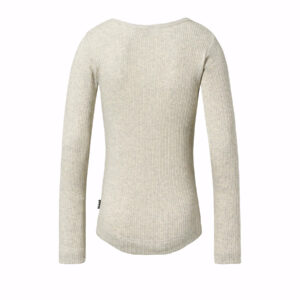 T-Shirt Long Sleeves Ruby (Oatmeal Melange) – Ansicht 2