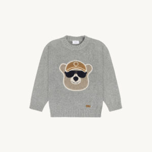 HCPelle Bear Pullover (Grey Melange)