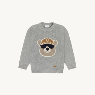 HCPelle Bear Pullover (Grey Melange)
