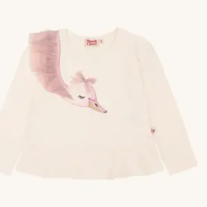 Hust & Claire Alma Swan Langarmshirt (Off White)