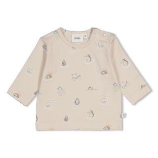 Longsleeve AOP Penguin Cuddles (Sand)