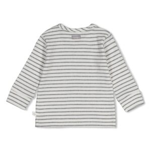 Geripptes Longsleeve Ringel Penguin Cuddles (Anthrazit Melange) – Ansicht 2
