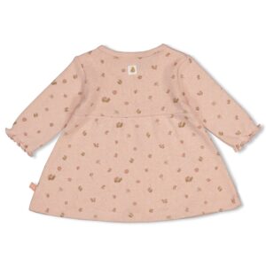 Geripptes Kleid pointelle AOP Fall in Love (Rosa Melange) – Ansicht 2