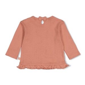 Geripptes Longsleeve Fall in Love (Rosa) – Ansicht 2