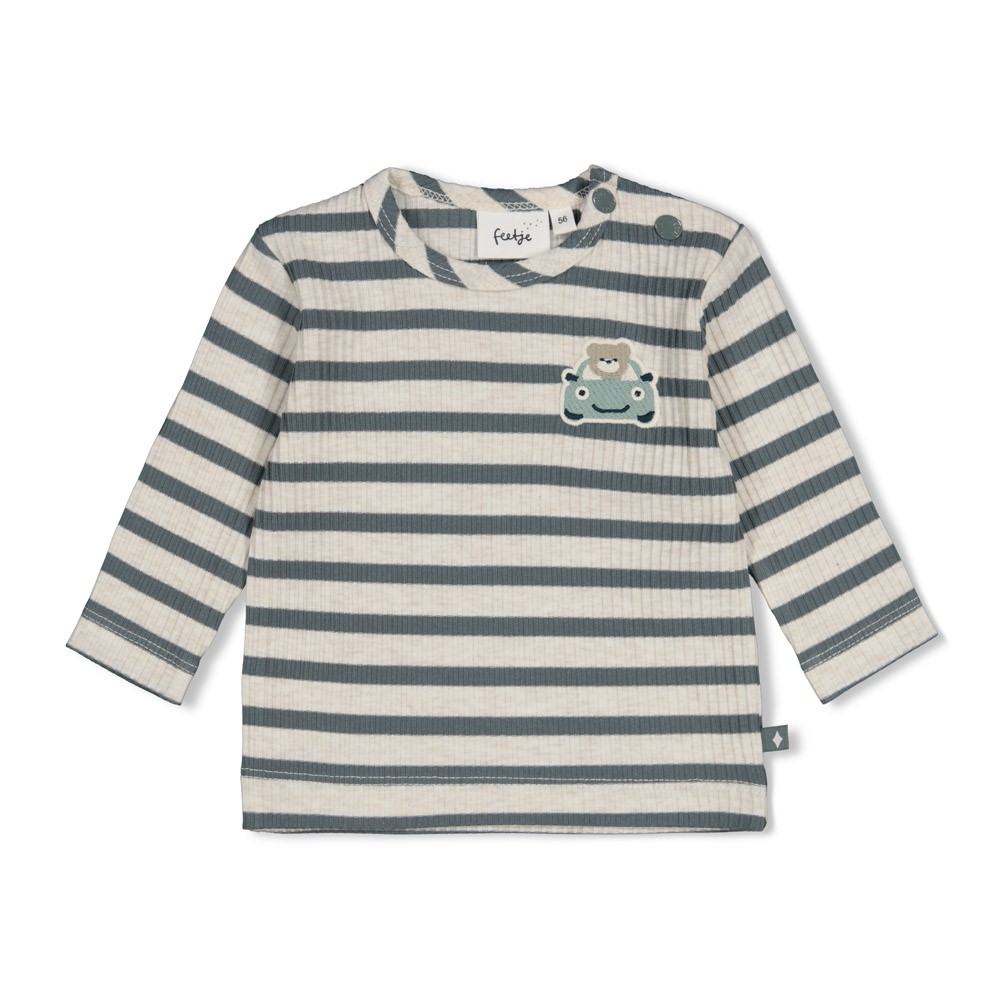 W2616_51602832_327_1 Geripptes Longsleeve Ringel Beep Beep (Seegrün)