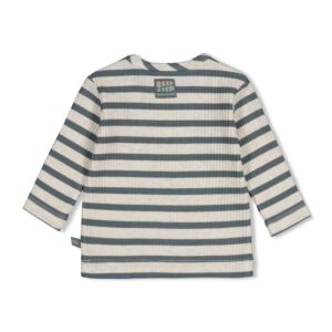 Geripptes Longsleeve Ringel Beep Beep (Seegrün) – Ansicht 2