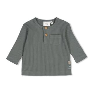Geripptes Longsleeve Beep Beep (Seegrün)
