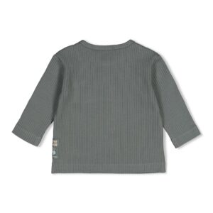 Geripptes Longsleeve Beep Beep (Seegrün) – Ansicht 2
