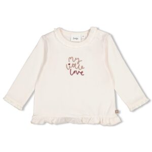 Longsleeve Rüschen My Little Love (Natur)
