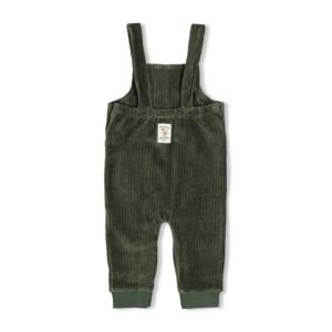 Gerippte Latzhose Samt Wiggle and Waddle (Grün) – Ansicht 2