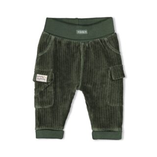 Gerippte Hose Samt Wiggle and Waddle (Grün)