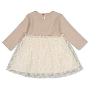 Kleid mit besticktem Tüll Dress to Impress (Taupe Melange) – Ansicht 2