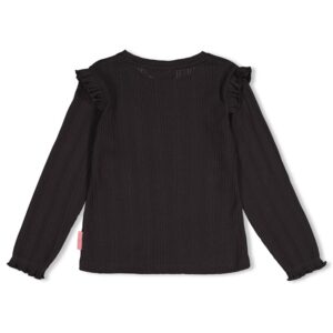 Ajour geripptes Longsleeve City Chic (Anthrazit) – Ansicht 2