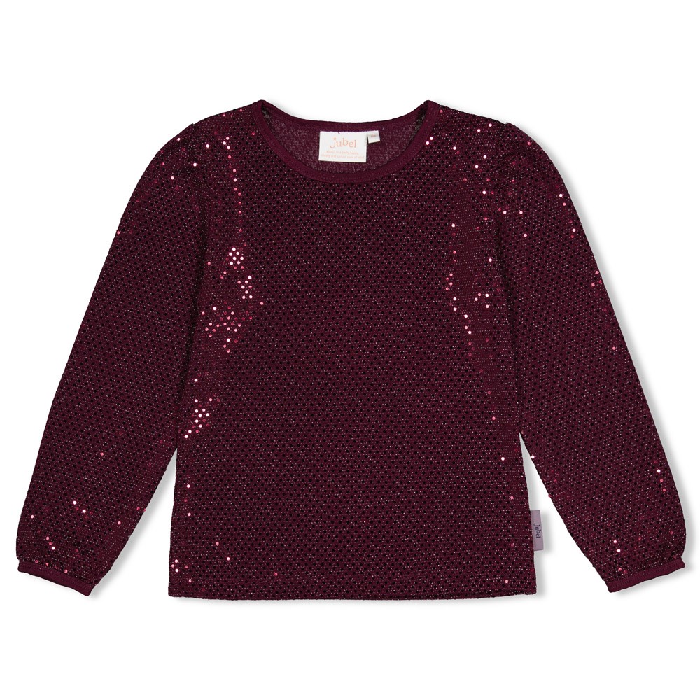 W26J3_91600495_130_1 Longsleeve Pailetten Daily Princess (Bordeaux)