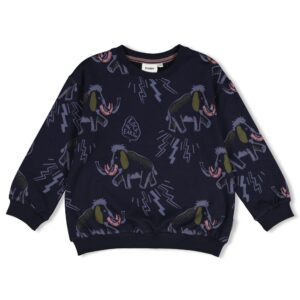 Sweater AOP relaxed fit Rock the Earth (d.Blau)