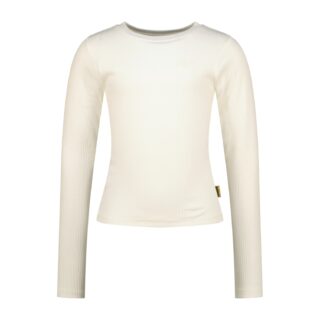 T-Shirt Icon rib longsleeve, Macroon white von Vingino
