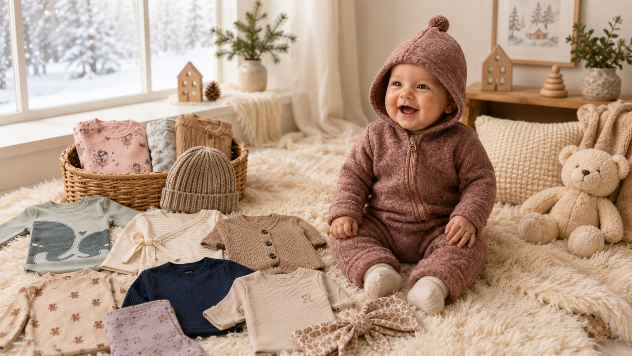 Babykleidung im Winter: Das braucht Euer Baby wirklich