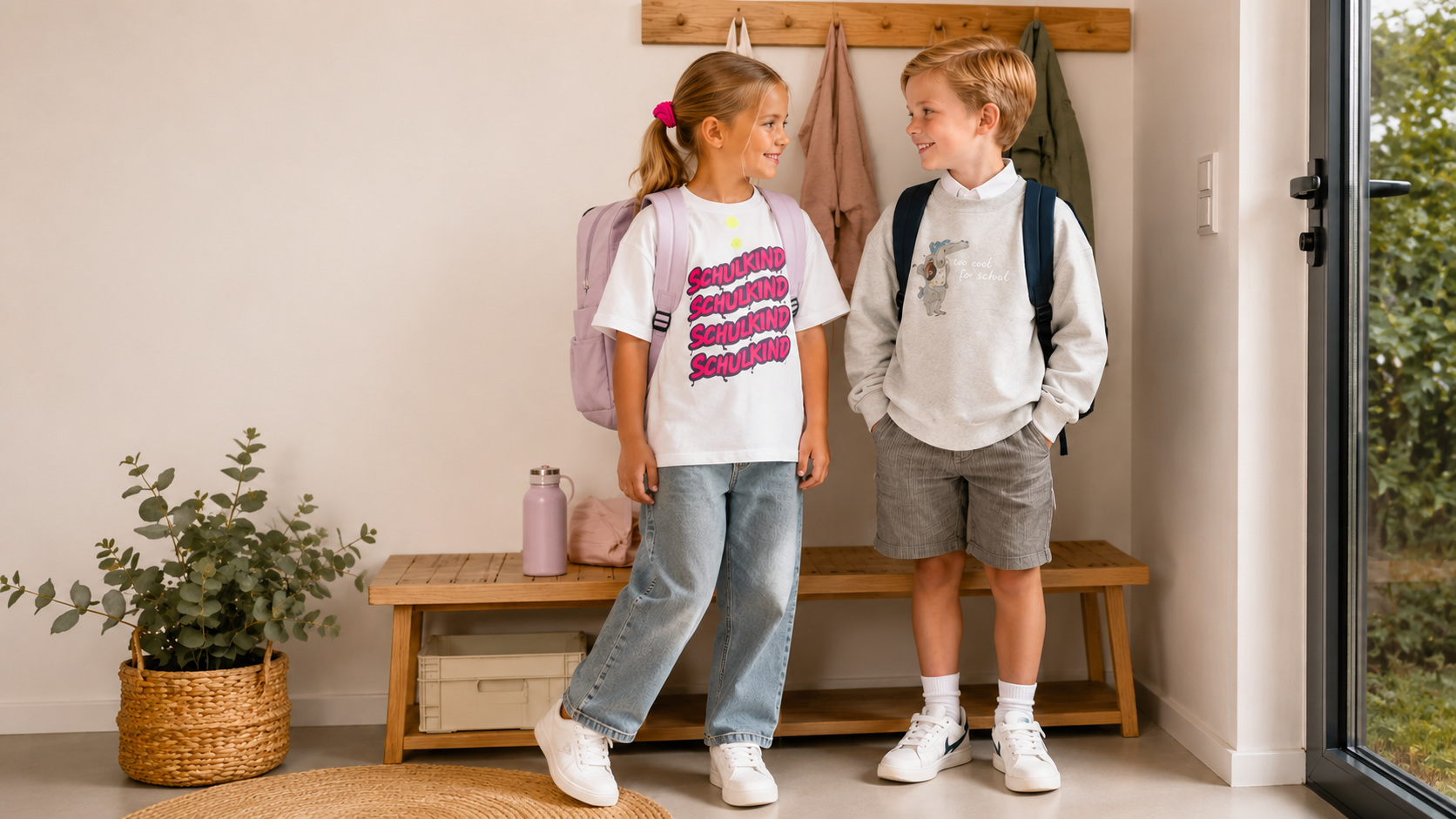 Schulkind Kleidung: Stolz zeigen zum Schulstart