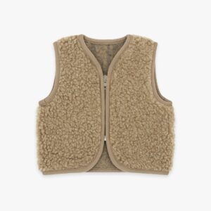 Merinowolle Weste für Babys | Essential Taupe
