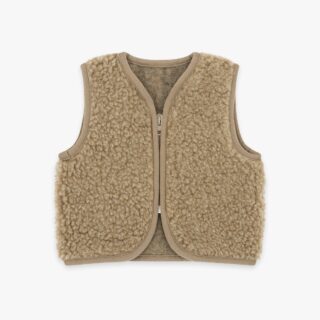 Merinowolle Weste für Babys | Essential Taupe