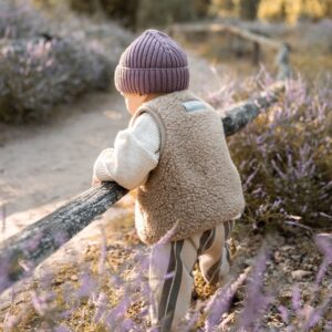 Merinowolle Weste für Babys | Essential Taupe – Ansicht 5