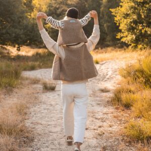 Merino Weste Erwachsene | Essential Taupe – Ansicht 3