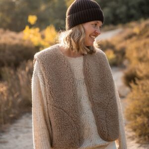 Merino Weste Erwachsene | Essential Taupe – Ansicht 4