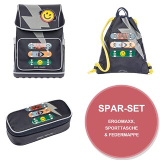 Skate Spar Set mit Ergomaxx, City Bag & Mäppchen
