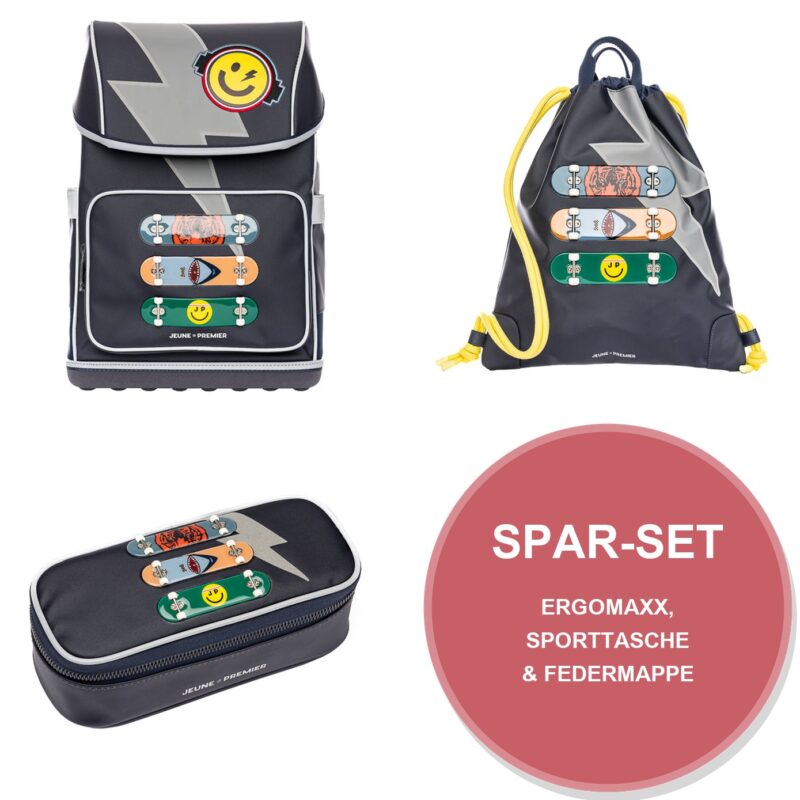 Skate Spar Set mit Ergomaxx, City Bag & Mäppchen
