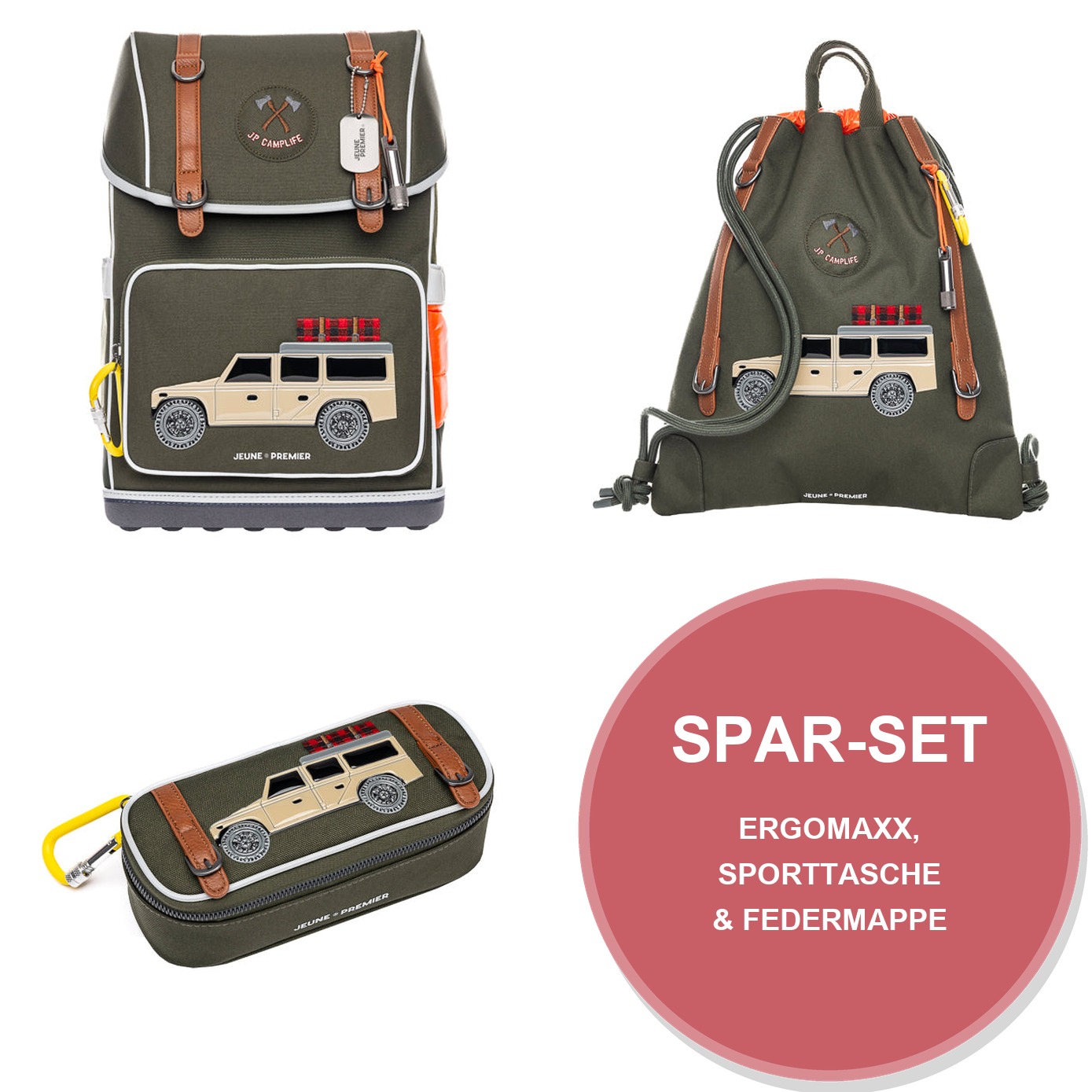 Camp Life Spar Set mit Ergomaxx, City Bag & Mäppchen Camp Life Spar Set mit Ergomaxx, City Bag & Mäppchen