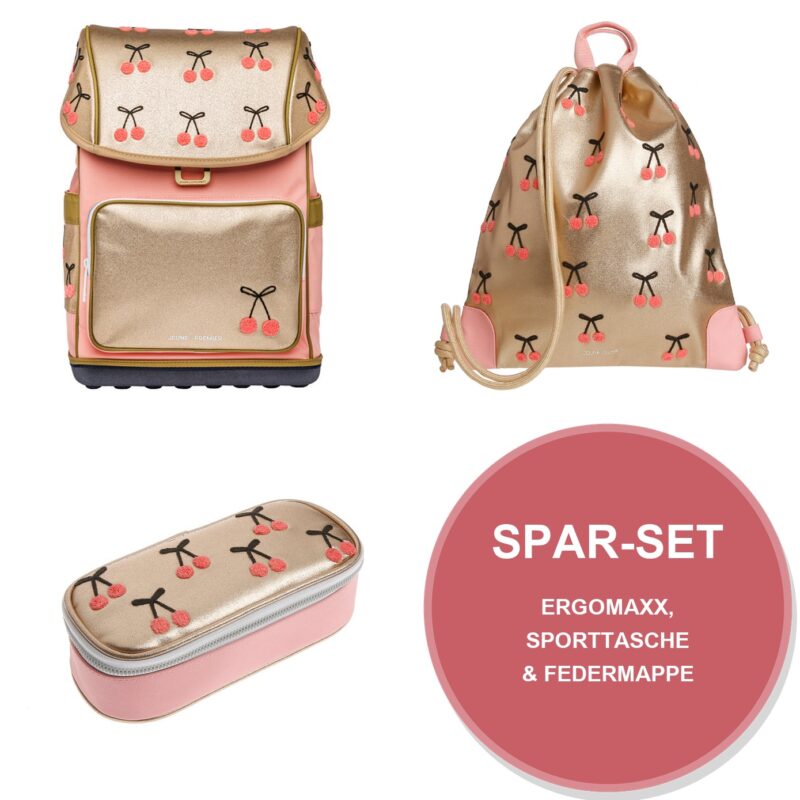 Spar Set Cherry Pompon mit Ergomaxx, City Bag & Mäppchen