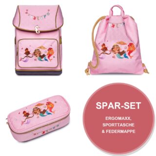 Spar Set Mermaids mit Ergomaxx, City Bag & Mäppchen