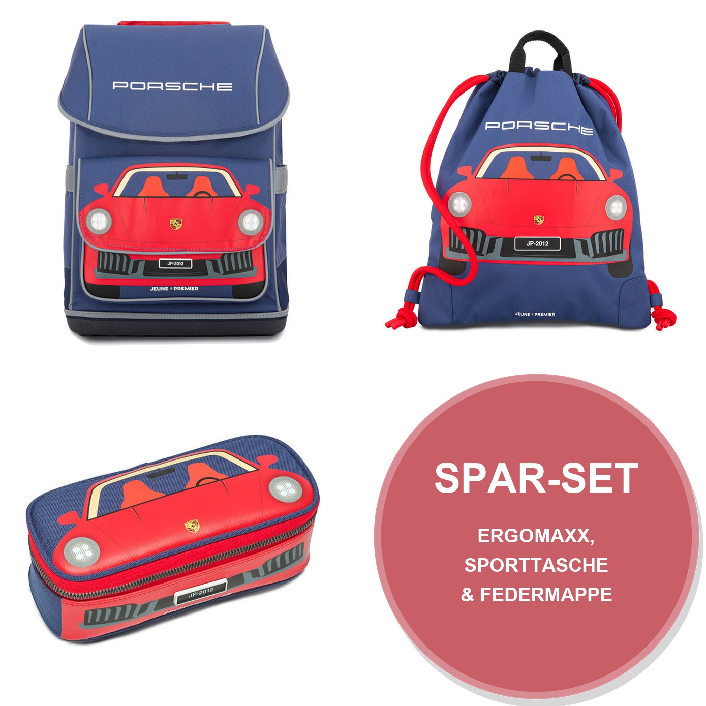 Spar Set Porsche mit Ergomaxx, City Bag & Mäppchen Spar Set Porsche mit Ergomaxx, City Bag & Mäppchen