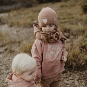Unisex Oversized Hoodie „mon amour" von leevje – Ansicht 2
