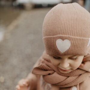 Chunky-Strickschal „Hearts" – Ansicht 3