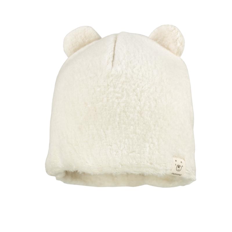 max136 GOTS Baby-Mütze, Teddyfell (wollweiß) von Maximo – Bild 1