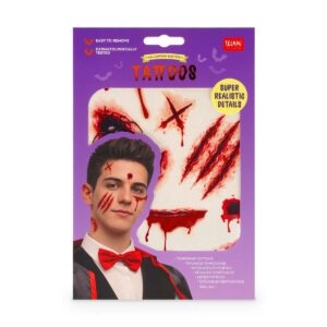 Temporäre Narben-Tattoos "Scar Face" von Legami