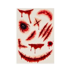 Temporäre Narben-Tattoos "Scar Face" von Legami – Ansicht 2