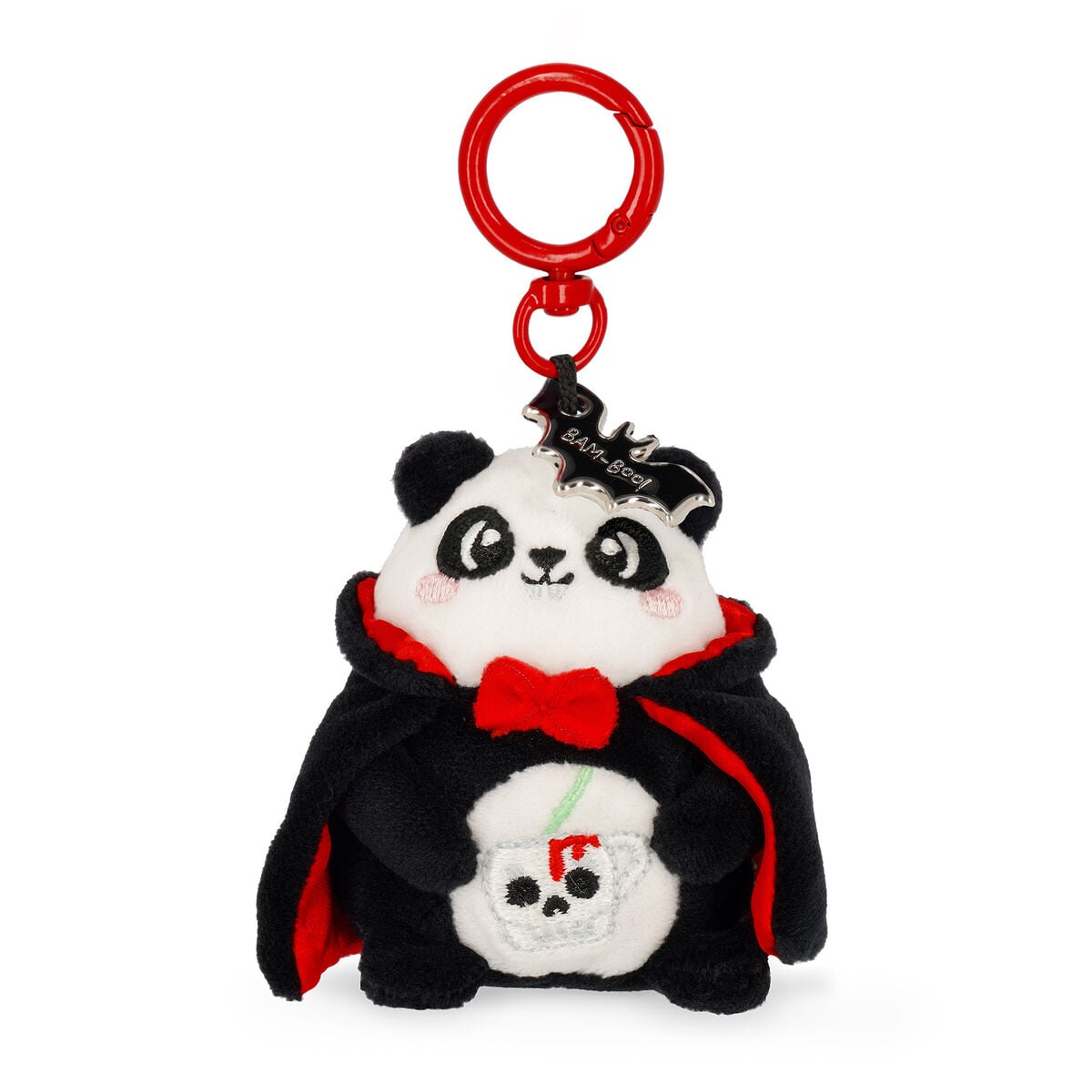 Plüsch-Schlüsselanhänger "Tiny Super Soft!", Panda "Bam-Boo" (Halloween) von Legami Plüsch-Schlüsselanhänger "Tiny Super Soft!", Panda "Bam-Boo" (Halloween) von Legami
