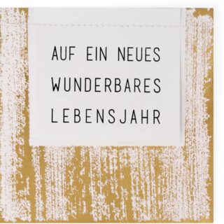räder Goldkarte "Auf ein neues wunderbares Lebensjahr"