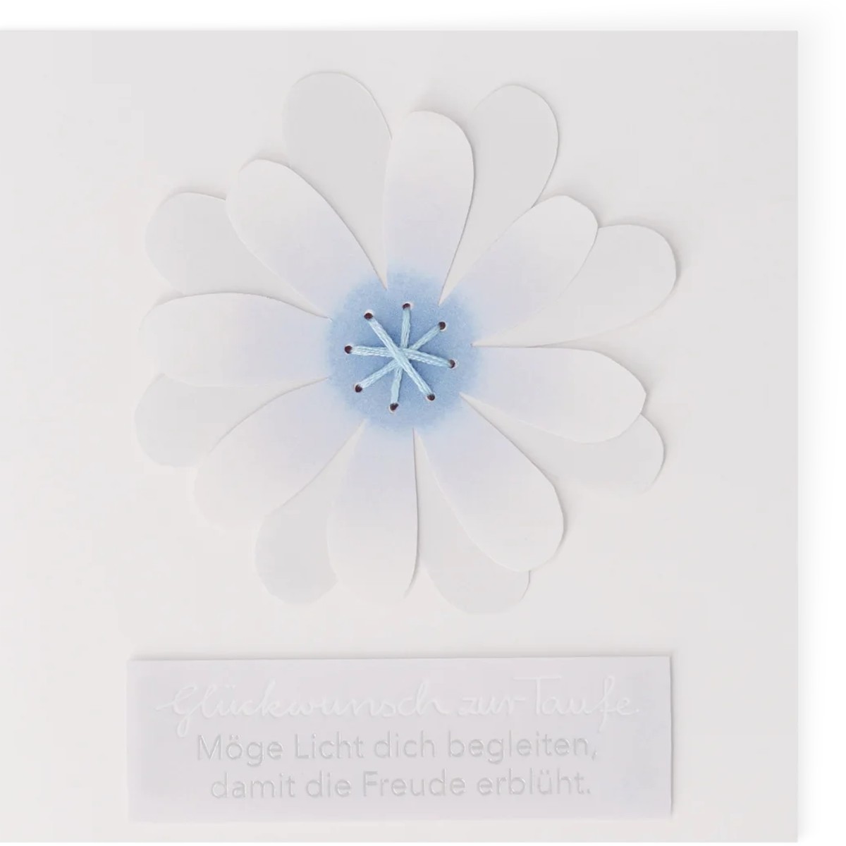 räder Aquarellblütenkarte Zur Taufe räder Aquarellblütenkarte Zur Taufe