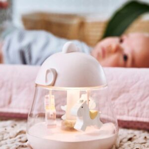 Rabbit & Friends Küken-Lampe mit Spieluhr "Chicklet" (Pink) – Ansicht 3