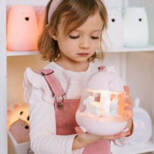 Rabbit & Friends Küken-Lampe mit Spieluhr "Chicklet" (Pink) – Ansicht 4